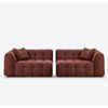 Modern Style Designer Teddy Velvet Sofa Couch Settee Luxury Living Room Hotel Furniture Straight 3-4-seater Sectional Sofa