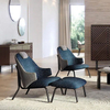 China Manufacturer Oem Custom Modern Style Living Room New Design Armchair Metal Leg Leather Fabric Combination Hotel Chair