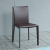 Modern White Armchair Hotel Restaurant Coffee Shop Saddle Leather Dining Chair