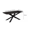 Luxury Nordic Modern Design White Marble Metal Leg Dining Table and Chair Dining Table Set 4 Seater 6 Chairs
