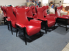 Modern Wood Leisure Chair Leather Sofa Chair Living Room Hotel Commercial Space High Back Chair