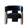 Factory Living Room ArmChair Leisure Bench Fabric Upholstery Stainless Steel Modern Leather Lounge Chair