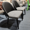 Modern Dining Room Furniture Solid Wood Leg Luxury Leather Fabric Dining Chair