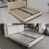 Modern Full Size Bedroom Furniture Genuine Leather Bed Designer Light Luxury Italian King Bed Bedroom Furniture