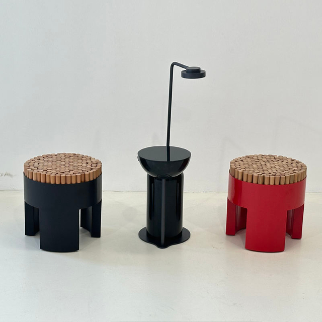Nordic Furniture Solid Wood Chair Round Ottoman Stool Chair Dressing Stool Sofa Corner Ottoman Chair for Home