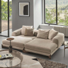 Modern Three Seat Fabrics Sofa Hotel Living Room Sofa Set Furniture L Shape Velvet Sectional Corner Sofa
