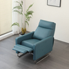 Modern Minimalist Leather Single Lounge Sofa with Expandable Home Office Lunch Break Medical Care Functional Sofa