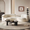 Modern Luxury Design Curved Sofa Hotel Villa Living Room Golden Stainless Steel Velvet Sofa Couch
