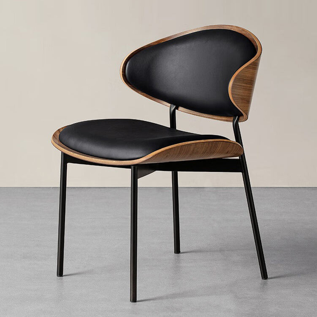 Nordic ASH Solid Wood Dining Chair Furniture Hotel Restaurant Backrest Chair Natural Color Single Dining Chair