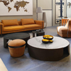 Modern Special Design Living Room Table Sets Round Marble Coffee Luxury Gold