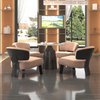 Modern Italian Armchair Stainless Steel Metal Soft Seat Fabric Design Chair Living Room Leisure Chair Hotel Home Furniture