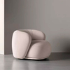 Modern Leisure Chair Light Luxury Designer Cloth Sofa Living Room Hotel Apartments Velvet Fabric Sofa Armchair