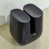 Modern Italian U-Shaped Corner Table Solid Wood Concrete Paint Stool Minimalist Creative Dressing for Living Room Hotel Use