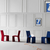 New Italian Minimalist Designer Fabric Restaurant Chair Modern Fashion Hotel Velvet Dining Room Chair for Kitchen