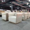 High Quality Hotel Home Furniture Luxury Exclusive Single Seat Sofas Velvet Fabric Living Room Sofa Chair