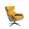 Wholesale of Modern Style High Backrest Eiderdown Living Room Sofa Chairs in Factories Hotel Bedrooms Down Revolving Lounge Chai
