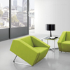 The Latest Modern Design of Business Office Reception Flannel Office Sofa