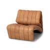 Modern Living Room Single Sofa Multifunctional Creative Personality Folding Villa Hotel Brown Leather Armchair