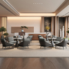 Italian Minimalist Design Hotel Lobby Armchair Modern Negotiation Chair Living Room Fabric Leisure Chair