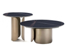 Modern Stainless Steel Coffee Table Home Furniture Living Room Round Marble Coffee Table