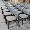 Nordic Modern Design Solid Wood Dining Chair Upholstered Restaurant Chairs for Hotel Apartment Home Bar Kitchen Use