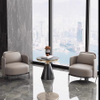 Italian Light Luxury Stainless Steel Golden Leisure Lounge Chair Single Sofa Designer Hotel Living Room Furniture Armchair