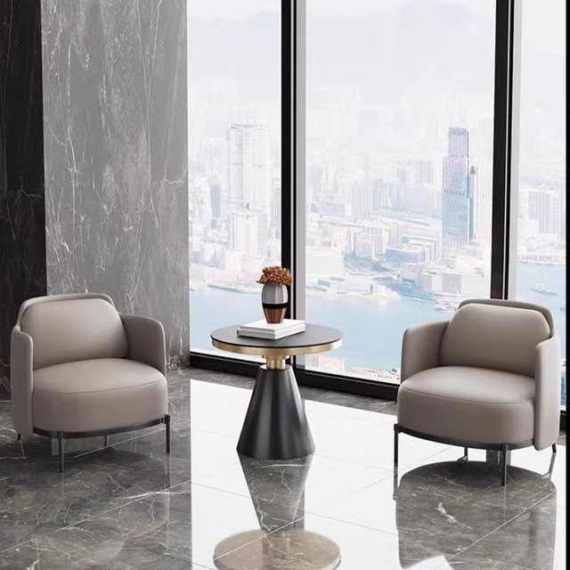 Italian Light Luxury Stainless Steel Golden Leisure Lounge Chair Single Sofa Designer Hotel Living Room Furniture Armchair