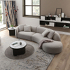Modern Curved Creative Sofa Hotel Lobby Negotiation Area Living Room Furniture Velvet Cloth Sofa