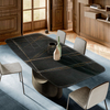 Italian Light Luxury Minimalist Marble Dining Table Modern Household Rectangular Model Dining Room Table