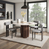 Nordic Style Wooden Dining Chairs Home Furniture Velvet Fabric Restaurant Chair Used for Hotel Kitchens
