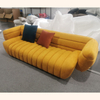 Modern Luxury Home Furniture Creative Design Velvet Sofa for Two Sleeping Couch Fabric Living Room Sofa Set