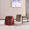 Italian Minimalist Saddle Leather Stool Sofa Corner Table Designer Modern Simple Creative Small Side Table