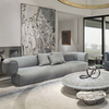 Italian Luxury Design Furniture Post Modern Couch Hotel Living Room Sofa Set Fabric Leather Sectional Upholstered Sofa Set