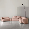 Designer Customized Modern Living Room Couch Indoor Furniture Bedroom Modular Segmented Velvet Fabric Sectional Sofa Set