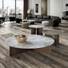 Modern Luxury Coffee Table Round Circular Combination Living Room Furniture Stainless Steel Concrete Marble Corner Table