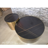 Light Luxury Coffee Table Stainless Steel Rock Living Room Furniture