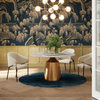 Italian Style Light Luxury Dining Table Customized Size Natural Stone Stainless Steel Marble Rock Slab for Kitchen Use for