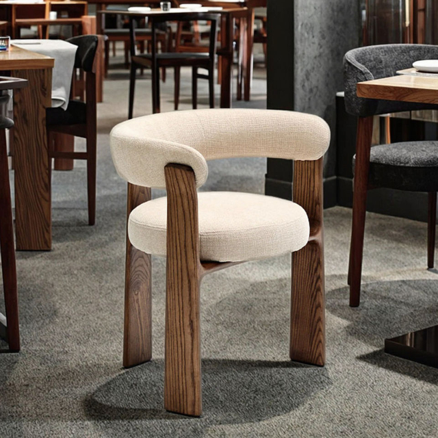Modern Design Style Dining Chair Contemporary Dining Room Furniture Soft Wooden Chairs for Home Restaurant