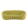 Modern Living Room Sofa Set Football Creativity Hotel Furniture Velvet Fabric 3 Seat Sofa