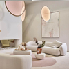 Modern Sectional Leather Sofa Couch Loveseat Living Room Velvet Cloth Sofa Furniture Microfiber Fabric Couches