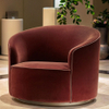 Modern Creative Design Round Armchairs Living Room Furniture Swivel Velvet Single Sofa