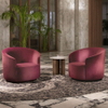 Modern Creative Design Round Armchairs Living Room Furniture Swivel Velvet Single Sofa