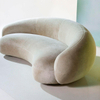 Modern Design Semi Circle Hotel Sofa Round Velvet Fabric Sectional Curved Sofas for Living Room Set