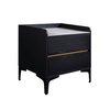 Modern Simple Wooden Small Furniture Bedroom White Side End With 2 Storage Drawer Nightstand Bed