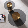 Modern Light Luxury Coffee Table Luxury Living Room Furniture Round Table Glass Top Set Coffee Table