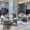 Modern Commercial Armchair Solid Wood Dining Room Table and Chair With Pu Leather Restaurant Chair Cafe Chair