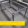 Modern Rectangular Marble Dining Table Aluminum Alloy Leg Detachable Table Design Conference Table