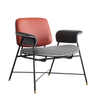 Modern Living Room Italian Designer Lounge Chair Velvet Metal Frame Armchair Hotel Leisure Accent Chair