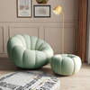 Modern Flower Design Bed Chairs Lounge Seat Bean Beautiful High Quality Living Room Bag Chair Adult Teddy Velvet Lazy Sofa
