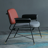 Modern Restaurant Furniture Dining Chair Metal Base PU Leather Velvet Fabric Restaurant Cafe Living Room Hotel Leisure Armchair